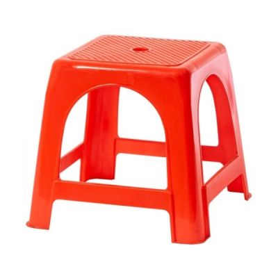 Ghế đẩu vuông thấp lỗ nhựa GIA LONG CC9087 - Ghế quán ăn vặt, trà sữa