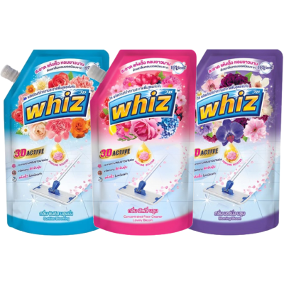 Nước lau sàn nhà WHIZ 650ml Thái Lan - Đậm đặc, lưu hương hoa - IP Hygiene