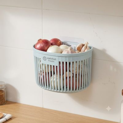 Giỏ đựng đồ đa năng dán tường nhựa Việt Nhật 3246