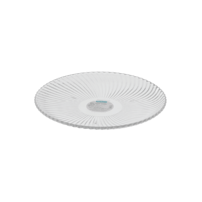 Dĩa tròn xoáy 20cm HOKORI 1163 - Trong suốt, đựng đồ ăn, trái cây