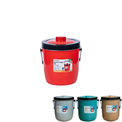Thùng đá tròn 5L nhựa VIỆT NHẬT 3905 - Giữ nhiệt nóng, lạnh, đựng nước, ủ sữa chua