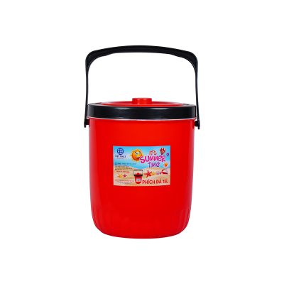 Phích thùng đá tròn 15L nhựa VIỆT NHẬT 3915 - Giữ nhiệt, đựng nước, ủ cơm, cháo, canh