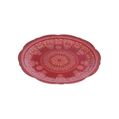 Dĩa phíp hoa tròn 35cm có in nhựa VIỆT NHẬT 1155-1 - Đựng trái cây, đồ ăn vặt