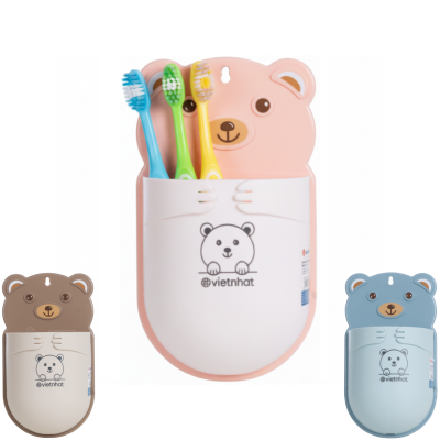 Khay dán tường gấu nhựa VIỆT NHẬT 5703 - Đựng bàn chải, đồ dùng nhà tắm, văn phòng