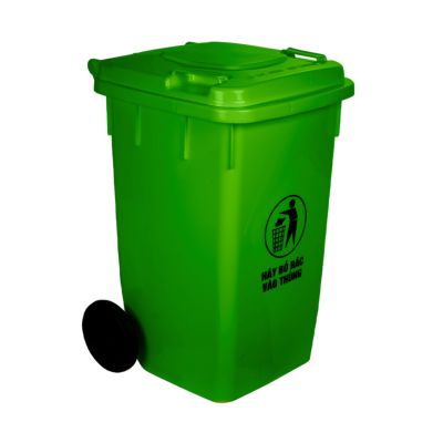 Thùng rác 120L nhựa VIỆT NHẬT 5347 - Có nắp, bánh xe, cỡ lớn, công cộng