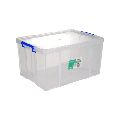 Thùng chữ nhật 102L nhựa VIỆT NHẬT 5373 - Trong suốt, có nắp - Đựng đồ, quần áo