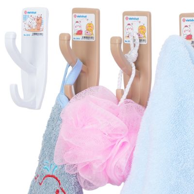 Bộ 3 móc dính 2 đầu dán tường nhựa VIỆT NHẬT 2810 - Treo đồ, quần áo