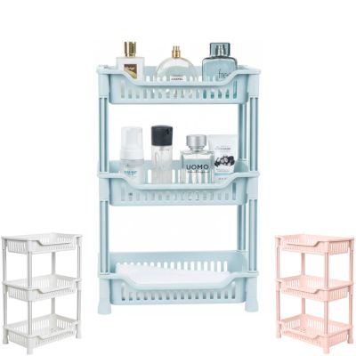 Kệ chữ nhật trung 3 tầng nhựa VIỆT NHẬT 5538-3 - Đựng đồ đa năng, nhà bếp, phòng tắm