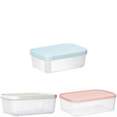 Hộp thực phẩm chữ nhật 750ml HOKORI 6533-1 - Trong suốt, nắp kín, đựng đồ ăn tủ lạnh