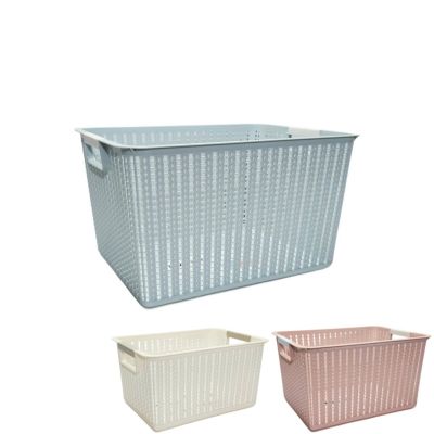 Rổ đan chữ nhật đại nhựa VIỆT NHẬT 3415-3 - Đựng tài liệu, bánh kẹo, đồ chơi, quần áo