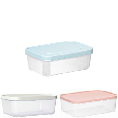 Hộp thực phẩm chữ nhật 1500ml HOKORI 6533-2 - Trong suốt, nắp kín, đựng đồ ăn tủ lạnh