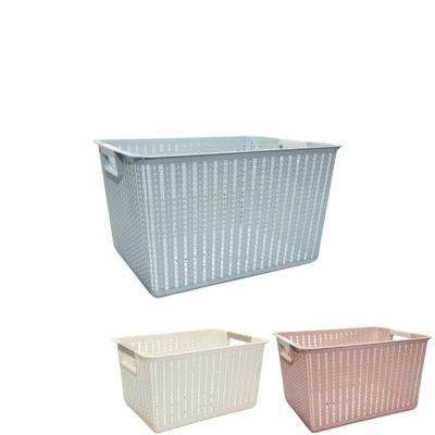 Rổ đan chữ nhật trung nhựa VIỆT NHẬT 3415-2 - Đựng tài liệu, bánh kẹo, đồ chơi, quần áo