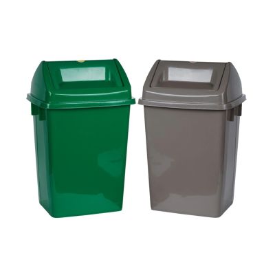 Thùng rác nắp lật 23L nhựa VIỆT NHẬT 5343 - Để nhà bếp, ngoài trời, công cộng