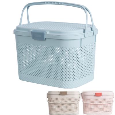 Giỏ đi sinh HOKORI 2610 - Làn đan có nắp, quai xách, đựng đồ, quần áo mẹ bé