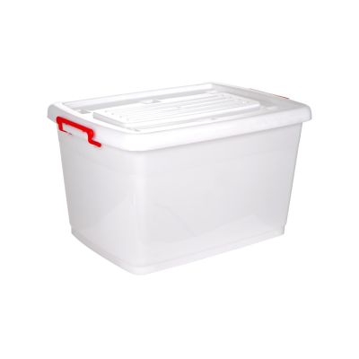 Thùng chữ nhật 90L nhựa VIỆT NHẬT 5327 - Có nắp, khóa gài, bánh xe - Đựng đồ, quần áo, gạo