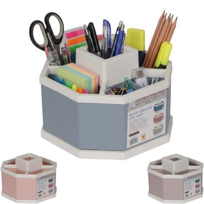 Khay tiện ích lục giác 5 ngăn nhựa VIỆT NHẬT 1337 - Đựng viết, đồ dùng văn phòng