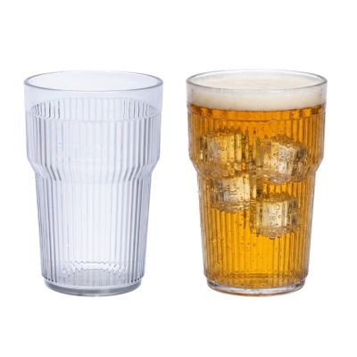 Ly tăm loe 490ml nhựa Việt Nhật 6040-1 - Trong suốt, cốc uống nước, bia