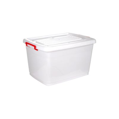 Thùng chữ nhật 65L nhựa VIỆT NHẬT 5334 - Có nắp, khóa gài, bánh xe - Đựng đồ, quần áo, gạo