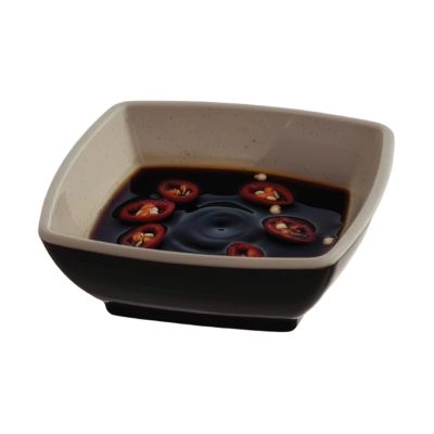 Dĩa đựng đồ chấm vuông 2 màu nhựa Việt Nhật 1204 - Chén nhỏ đựng nước mắm, muối, sốt