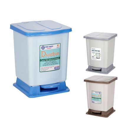 Thùng rác có nắp trung 8L nhựa VIỆT NHẬT 8041