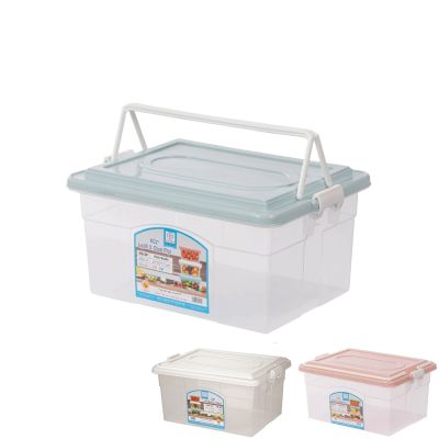 Hộp lạnh 2 quai trung nhựa VIỆT NHẬT 6521-2 - Trong suốt, có nắp, đựng thực phẩm để tủ lạnh