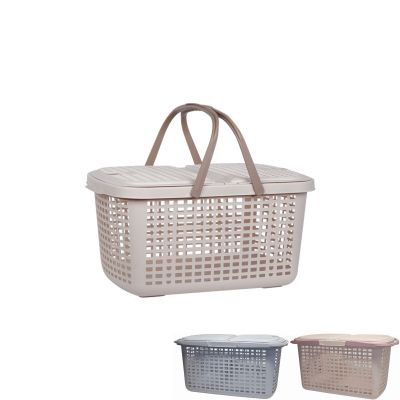 Giỏ đi sinh bé nhựa VIỆT NHẬT 2600 - Làn có nắp, đựng đồ, quần áo mẹ bé