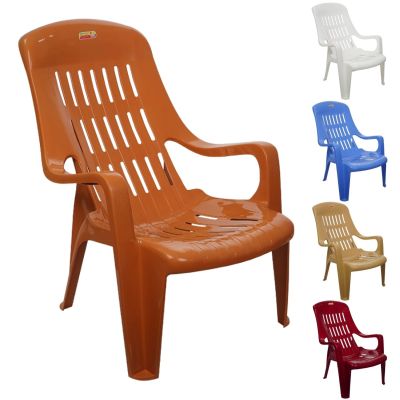 Ghế bành bãi biển nhựa VIỆT NHẬT 1856 - Tựa lưng cao, công thái học, thư giãn