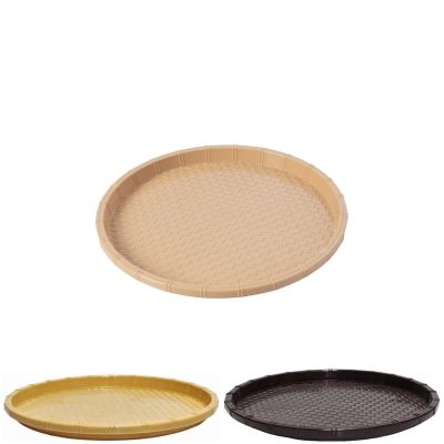Khay tròn mây 34cm nhựa VIỆT NHẬT 5727 - Mẹt giả mây tre, đựng đồ ăn, bún đậu, trái cây