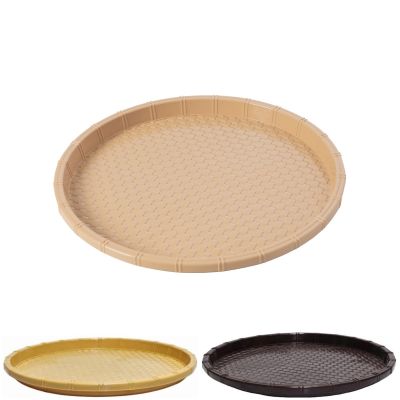 Khay tròn mây 52cm nhựa VIỆT NHẬT 5728 - Mẹt giả mây tre, đựng đồ ăn, bún đậu, trái cây