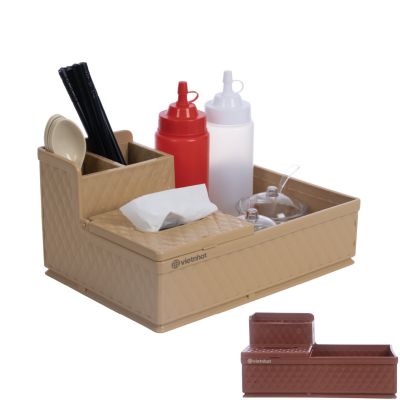 Khay đựng muỗng đũa, gia vị chia ngăn nhựa VIỆT NHẬT 5633 - Đựng đồ quán ăn