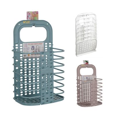 Giỏ đựng đồ thông minh móc dính nhựa VIỆT NHẬT 3379-1 - Xếp gọn, treo tường, đựng quần áo bẩn