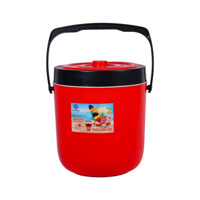 Phích thùng đá tròn 22L nhựa VIỆT NHẬT 3922 - Giữ nhiệt, đựng nước, ủ cơm, cháo, canh