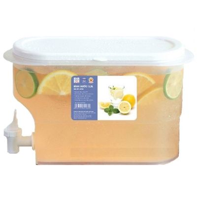 Bình đựng nước nóng lạnh có vòi 3.5L VIỆT NHẬT 6785 - Làm detox để tủ lạnh