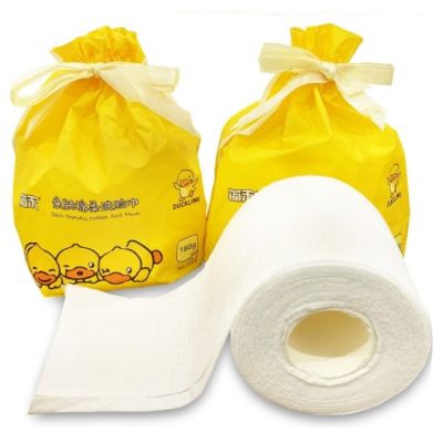 Túi 40 tờ khăn khô lau mặt Vịt Vàng DUCKLING SIPIAO 180gr