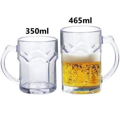 Ly bia 350ml, 465ml nhựa VIỆT NHẬT 6368+6371 - Trong suốt, có quai - Uống nước, cà phê