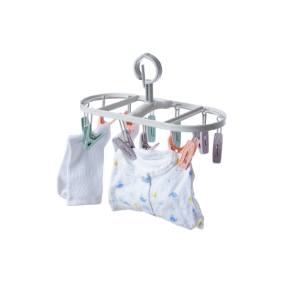 Móc dù chùm elip đa sắc 12 kẹp nhựa VIỆT NHẬT 2800 - Phơi quần áo bé, vớ, đồ lót