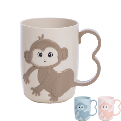 Ly khỉ 2 màu 450ml nhựa VIỆT NHẬT 6285 - Cho bé uống nước, đánh răng, decor