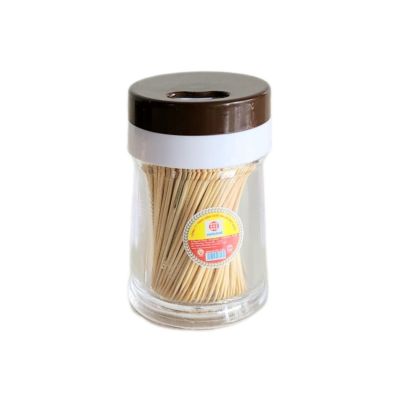 Lọ đựng tăm, tiêu nhựa VIỆT NHẬT 2966 - Trong suốt, nắp xoay, 2 đầu lớn nhỏ