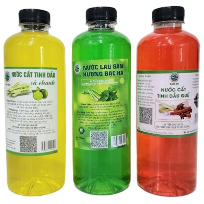 Nước lau sàn nhà TÂM AN 1000ml - Tinh dầu Sả chanh, Bạc hà, Quế