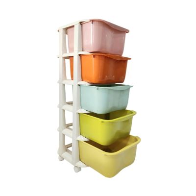 Tủ đa sắc 5 tầng nhựa GIA LONG CC9096 - Đựng đồ chơi, sách báo, quần áo bé