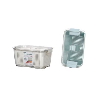 Bộ hộp rổ đựng thực phẩm bé HOKORI 6588 - Trong suốt, 2 lớp,đựng đồ ăn tủ lạnh